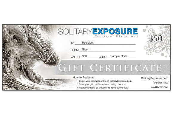 SE Gift Certificate